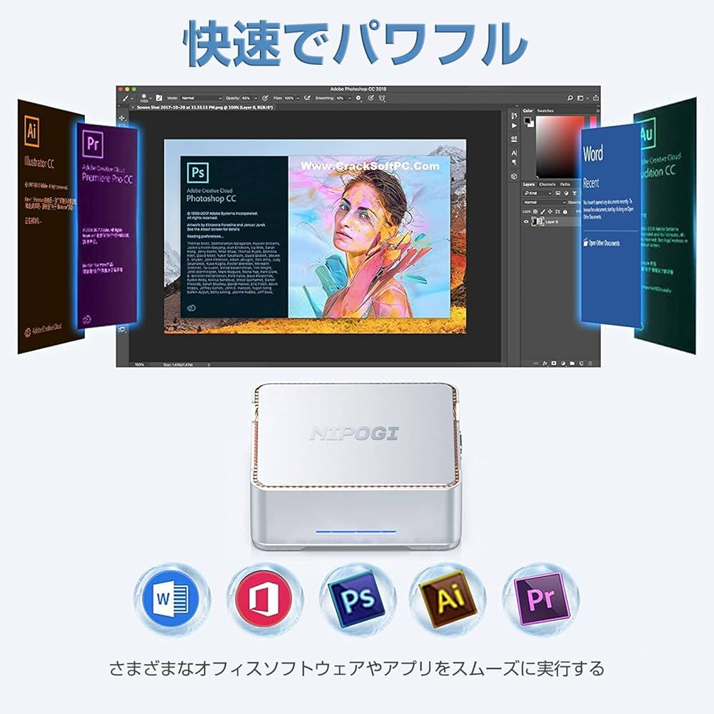 NiPoGi ミニPC 16GB RAM 256GB SSD Win11pro Amazon.co.jp: NiPoGi ミニpc Windows 11 Pro mini pc 16GB DDR4